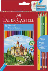 Faber-Castell Creioane colorate FABER-CASTELL FC110336, 36+3+1 culori eco (FC110336)