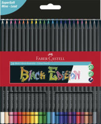 Faber-Castell Creioane colorate Faber-Castell Black Edition FC116424, 24 culori (FC116424)