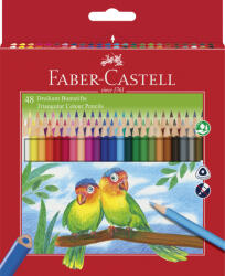 Faber-Castell Creioane colorate triunghiulare FABER-CASTELL 48 culori + ascutitoare (FC120548)