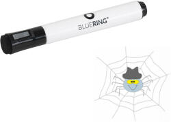 BLUERING Táblamarker 3mm, mágneses, táblatörlővel multifunkciós Bluering® fekete