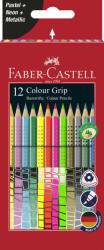Faber-Castell Creioane colorate FABER-CASTELL FC201569, 12 culori speciale grip (FC201569)