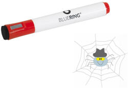 BLUERING Táblamarker 3mm, mágneses, táblatörlővel multifunkciós Bluering® piros