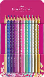 Faber-Castell Set cadou 12 creioane colorate Faber-Castell FC201737, Sparkle (FC201737)