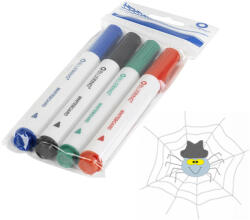 BLUERING Táblamarker készlet, kerek Bluering®, 4 klf. szín - spidershop