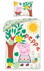 Peppa Pig Lenjerie pat 140 x 200 cm, 100% bumbac Peppa Pig