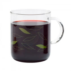 trendglas JENA OFFICE hőálló üveg csésze - LEAVES - zöld mintás 400 ml