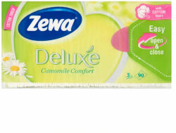 Zewa Deluxe 3 rétegű Papír zsebkendő - Camomile Comfort 90db (53664_)