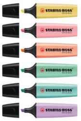 STABILO Boss original pastel szövegkiemelő készlet 2-5 mm 6db (70/6-2)