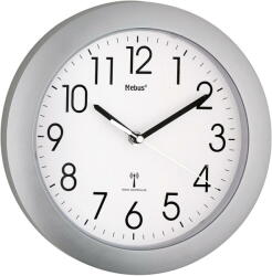 Mebus Ceasuri decorative Mebus 52451 wireless wall clock silver (52451)