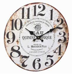 TFA Ceas analog de perete Quinine Tonique, MDF, 33 cm, design Vintage (60.3045.10)