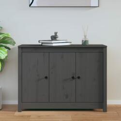 vidaXL Servantă, gri, 100x35x74 cm, lemn masiv de pin (814561) Comoda