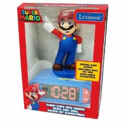 Lexibook Szuper Mario ébresztő óra éjszakai fénnyel és hangeffektekkel, LEX-RL800NI (LEX-RL800NI)