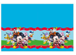  Mickey Rock the House asztalterítő - 120 X 180 cm (93825)