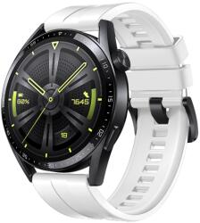 Curea silicon Strap One compatibila cu Huawei Watch GT 3 42mm White (9145576255636)