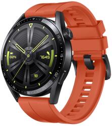 Curea silicon Strap One compatibila cu Huawei Watch GT 3 42mm Orange (9145576255643)