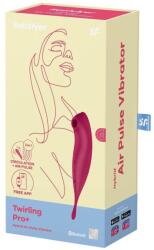 Satisfyer twirling pro+ léghullámos 2in1 vibrátor - piros