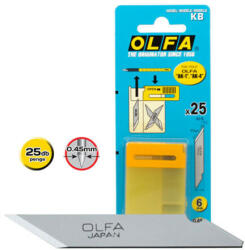 OLFA KB penge dekor- és művészkésekhez, 6 mm, 25 db/csomag (KB)