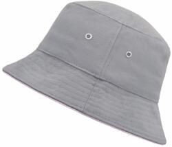 Myrtle Beach Pamut kalap MB012 - Szürke / világos rózsaszín | S/M (MB012-147316)