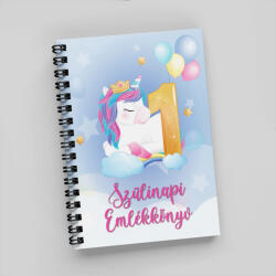 Partikellékek Emlékkönyv Első szülinapra - Unikornis
