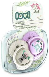 LOVI Dinamikus nyugtató cumi 2db (3-6 hónap) Wild Soul - Pink