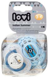 LOVI Dinamikus nyugtató cumi 2db (3-6 hónap) Indian Summer - Blue