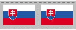 Gifts Service Ideiglenes felragasztható tetoválás rajongóknak Szlovákia zászló, Szlovákia, SR (MET062)