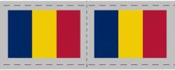Gifts Service Ideiglenes felragasztható tetoválás rajongóknak Románia zászló, Románia, RO (MET065)