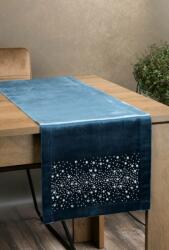 Eurofirany Royal2 bársony asztali futó Kék 35x140 cm