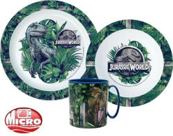 Stor Jurassic World étkészlet, micro műanyag szett STF22251