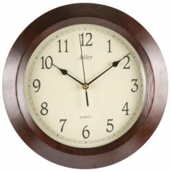 Adler Ceas de perete Adler din lemn masiv 21001w D28 cm