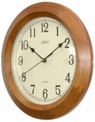 Adler Ceas de perete Adler din lemn masiv stejar 21001 D28 cm
