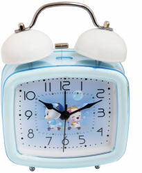 Pufo Ceas de masa desteptator pentru copii Pufo Joy, cu buton de iluminare cadran, 16 cm, model You&Me, albastru