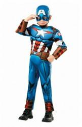 Rubies Avengers: Captain America Deluxe - dimensiune L (ADCRU640833-L) Costum bal mascat copii