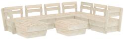 vidaXL Set mobilier din palet, 8 piese, lemn molid tratat 3063729