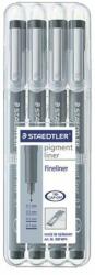 STAEDTLER Pigment Liner 308 tusfilc készlet fekete (TS308WP4)