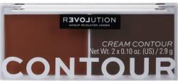 Relove By Revolution Paletă de machiaj - Relove By Revolution Cream Contour Duo Dark