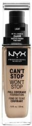 NYX Professional Makeup Can't Stop Won't Stop fond de ten 30 ml pentru femei 05 Light