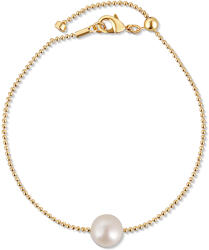 JwL Luxury Pearls Brățară fină placată cu aur cu perlă reală JL0711
