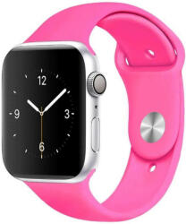 4wrist Curea de silicon pentru Apple Watch - Barbie Pink 42/44/45 mm -S/M