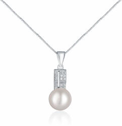 JwL Luxury Pearls Colier elegant cu perle reale și zirconii JL0645 (lanț, pandantiv)