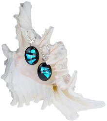 Lampglas Cercei sofisticați Turquoise Shards din perle Lampglas cu argint pur EP12