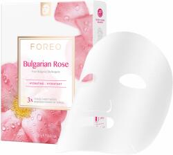 FOREO Mască de față hidratantă pentru piele uscată și obosită Bulgarian Rose (Hydrating Sheet Mask) 3 x 20 g