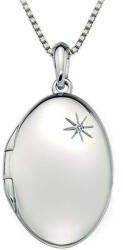 Hot Diamonds Colier de argint Diamonds Hot DP493 Memoirs Oval Locket(colier, pandantiv)