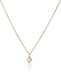 JwL Luxury Pearls Colier frumos placat cu aur cu perla albă reală JL0679