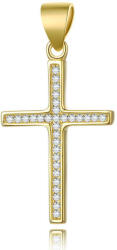 Beneto Pandantiv din argint placat cu aur Cruce AGH592-GOLD