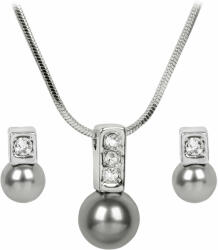 Levien Set elegant de coliere și cercei perla Caorle Grey