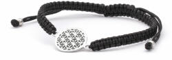 Beneto Exclusive Beneto Brățară elegantă neagra cabala din șiret mandala AGB564