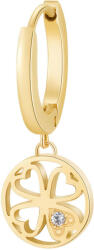 Brosway Cercel singular placat cu aur pentru norocChakra BHKE002