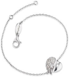 Engelsrufer Brățară de argint Inima cu aripi înger și zirconi ERB-LILHEARTWIN
