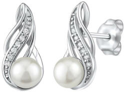 Silvego Cercei din argint cu perle naturale albe JST16498